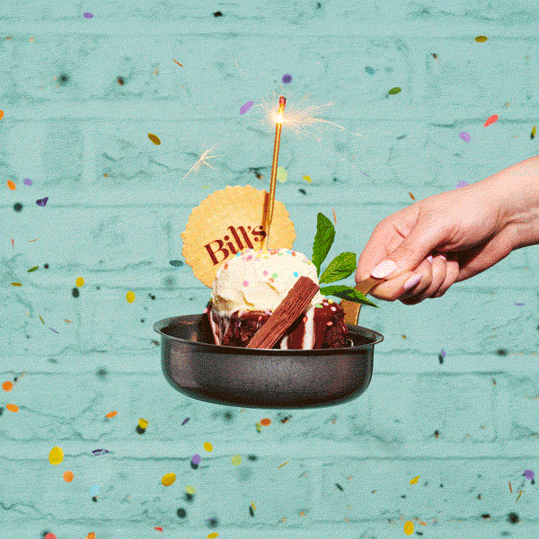 A birthday brownie with a candle